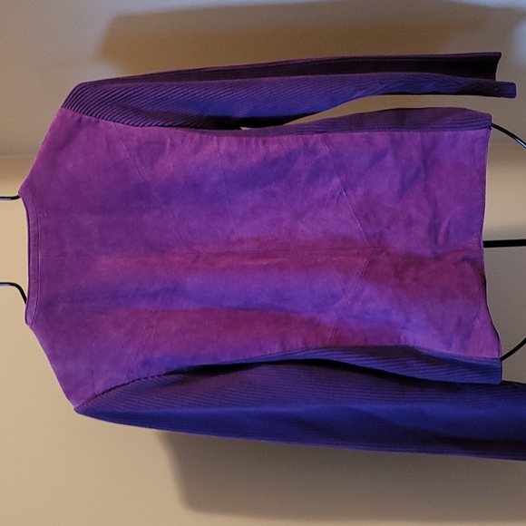 NWT  XS Bob Mackie Suede Jacket - Picture 4 of 6